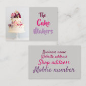 名刺 - The Cake Makers Design2 (正面/裏面)