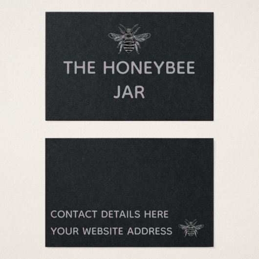 名刺 – The Honeybee Jar (正面&裏面)