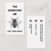 名刺 – The Honeybee Jar (正面/裏面)