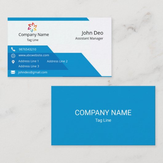 名刺「VirtualCard Shop: Onliの向上 名刺 (正面/裏面)