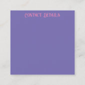 名刺ART&デザインスタイル スクエア名刺 (裏面)