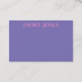 名刺ART&デザインスタイル 名刺 (裏面)