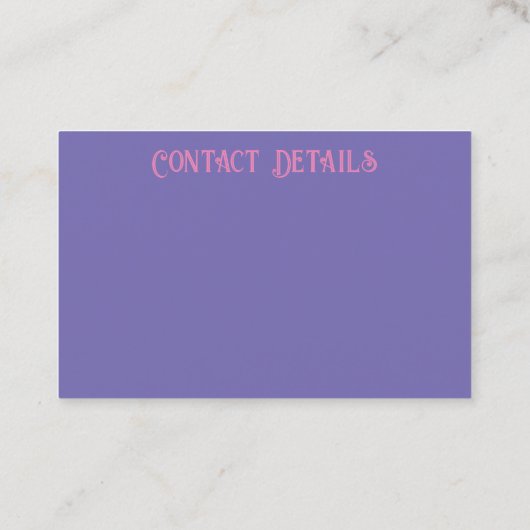 名刺ART&デザインスタイル 名刺 (裏面)