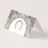 名刺Burgundyのテー結婚ブルヴィンテージ (裏面)