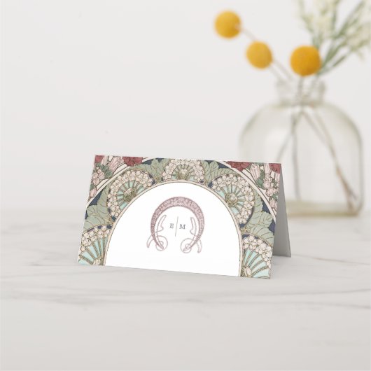 名刺Burgundyのテー結婚ブルヴィンテージ プレイスカード (裏面)