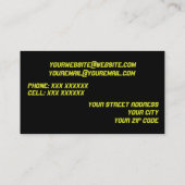 名刺DJ/音楽 名刺 (裏面)