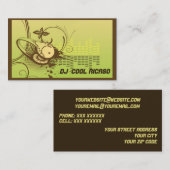 名刺DJ/音楽 名刺 (正面/裏面)