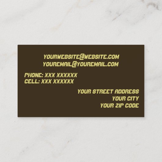 名刺DJ/音楽 名刺 (裏面)