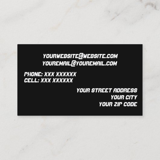 名刺DJ/音楽 名刺 (裏面)