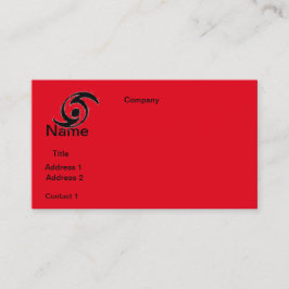 名刺HURICANEのデザイン 名刺