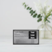 名刺IIに-ロゴの銀金属をかぶせて下さい 名刺 (スタンド正面)