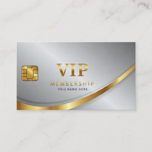 名刺VIP金ゴールド 名刺 (正面)
