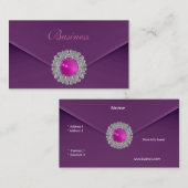 名刺Zizzago紫ルックイメージ 名刺 (正面/裏面)