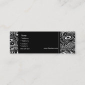 名刺Zizzago Australian Wild Dreams スキニー名刺 (裏面)