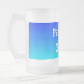 名前おもしろいの引用文パーティーブレンドブルー フロストグラスビールジョッキ (左)