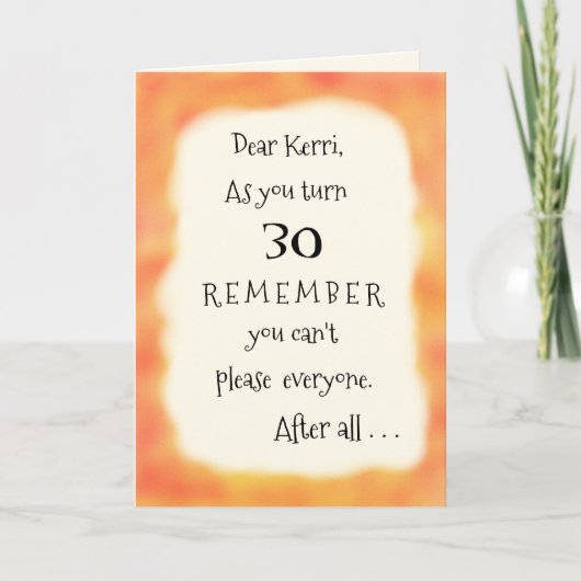 名前おもしろいまたは任意の年齢のピザのユーモアの挨拶を追加 カード (正面)