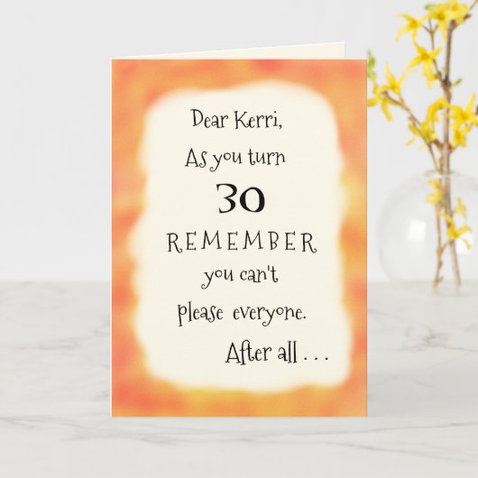 名前おもしろいまたは任意の年齢のピザのユーモアの挨拶を追加 カード (黄色い花)