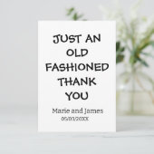 名前おもしろいを付けファッションド感謝していても古い サンキューカード (スタンド正面)