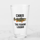 名前おもしろいピーコックバスレジェンドスポーツ タンブラーグラス (正面)