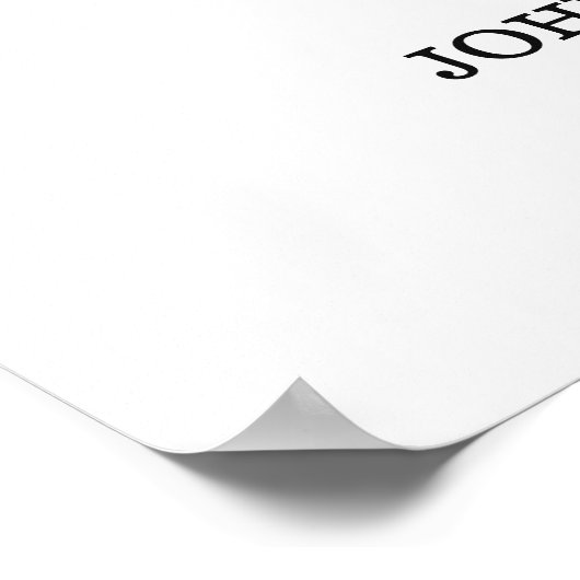 名前おもしろい付きコーヒー記念日のような結婚 ポスター (角)