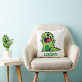 名前おもしろい付き恐竜の漫画 クッション (椅子)