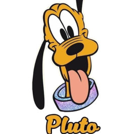 名前おもしろい付きpluto tシャツ