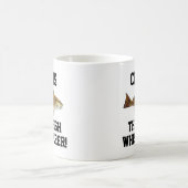 名前おもしろい魚釣りフィッシュウィスパーラーレッドフィッシュスポーツ コーヒーマグカップ (中央)