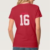 名前およびあなたの年齢年数 Tシャツ (裏面)