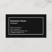 名前およびモノグラムが付いている川の石 名刺 (裏面)