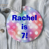 名前および年齢のおもしろいの誕生日ボタンPin 缶バッジ (インサイチュ)