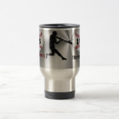 名前および数を用いるパーソナライズな野球のマグ トラベルマグ (中央)