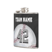 名前および数を用いる野球 フラスク (左)
