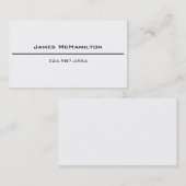 名前および数名刺-シンプル コーリングカード (正面/裏面)