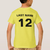 名前および数Tシャツ Tシャツ (裏面)