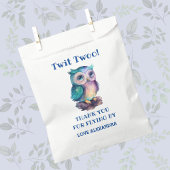 名前かわいいウッドランド動物フクロウ誕生日ありがとう フェイバーバッグ