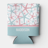 名前かわいい海岸熱帯ビーチ 缶クーラー (正面)