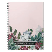 名前かわいらし付きフローラ ノートブック (正面)