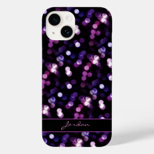 名前かわいらし付き紫の輝き Case-Mate iPhone 14ケース
