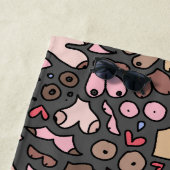 名前がわからない胸の模様 ビーチタオル (インサイチュ)