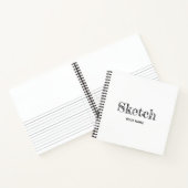 名前がアーティストのノートブックのスケッチブック ノートブック (内部)