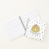 名前がカスタマイズできるかわいいひよこ ノートブック (内部)