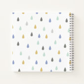 名前がカスタマイズできるかわいいひよこ ノートブック (裏面)