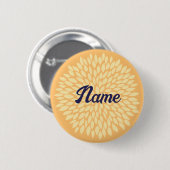 名前がカスタマイズできる女の子のボタン 缶バッジ (正面&裏面)