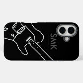 名前がブラックのギター Case-Mate iPhoneケース (裏面 (横))