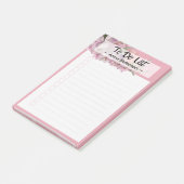 名前が並んだリストを実行するにはデザインピンクの花 ポストイット (アングル)