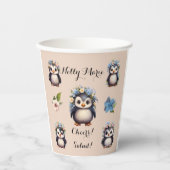 名前が二カ国語のサロー応援 紙コップ (正面)