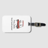 名前が付いたゴルフレッドゴルフカートの追加文字 ラゲッジタグ (正面横)