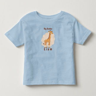 名前が入れられる ビッグブラザー 男の子の幼児用Tシャツ トドラーTシャツ