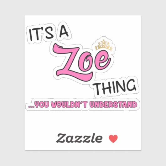 名前が分からないのはゾーイだ シール (シート)