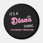 名前が分からないのはダイアナだ マグネット (正面)